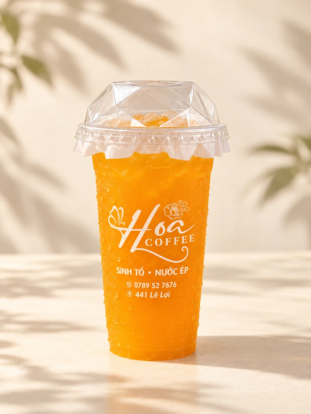 Nước cam — ảnh ly nước Hoa Coffee đã thay nền
